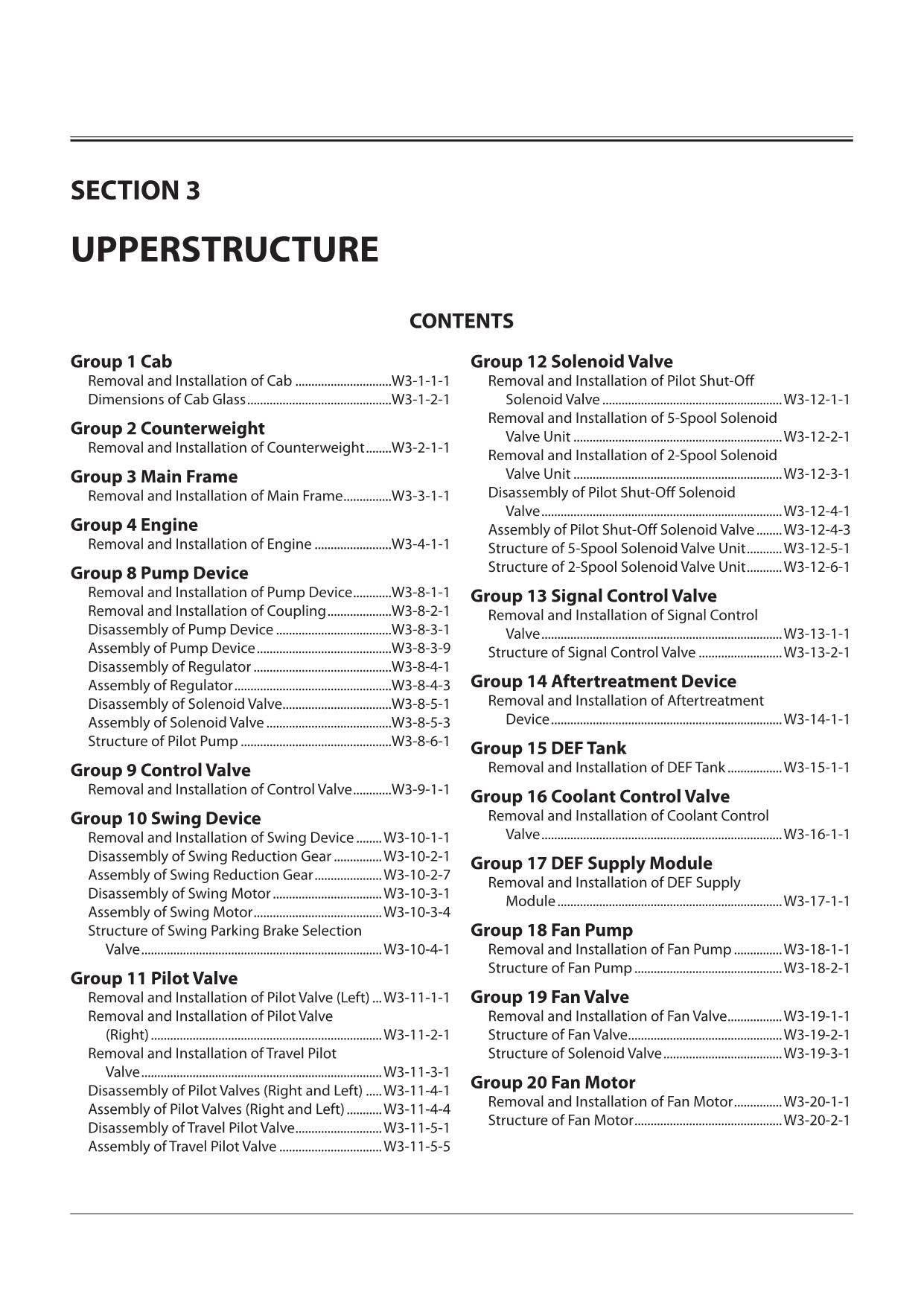 Hitachi ZX350LC-6 ZX350LCN-6 Excavator Workshop Service manual WDDQ50-EN-00