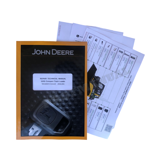 JOHN DEERE 325G COMPACK RAUPENLADER – REPARATUR- UND SERVICEHANDBUCH, Ser. J328658 – !BONUS!