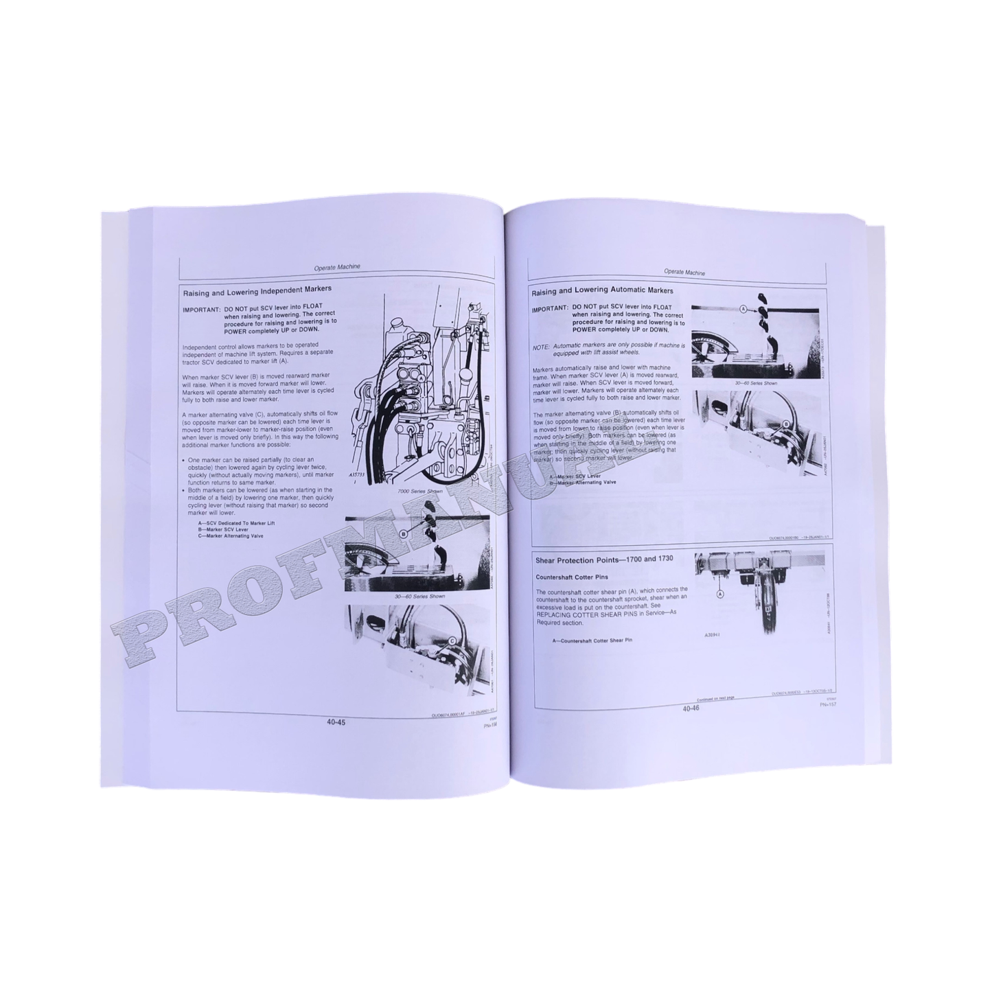 JOHN DEERE 1700 1720 1730 1710 PLANTER OPERATORS MANUAL #1