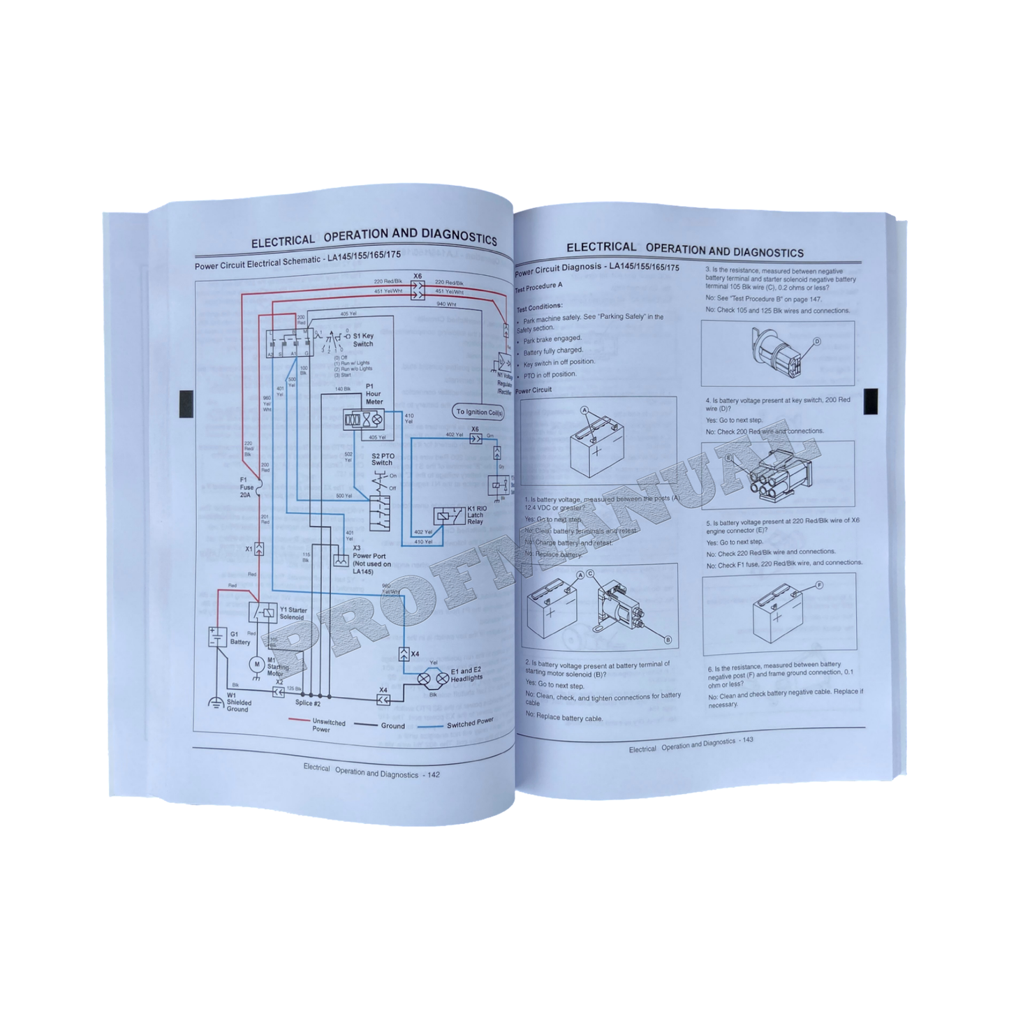 JOHN DEERE LA105 LA115 LA125 LA135 LA145 LA165 LA1 TRAKTOR SERVICEHANDBUCH 