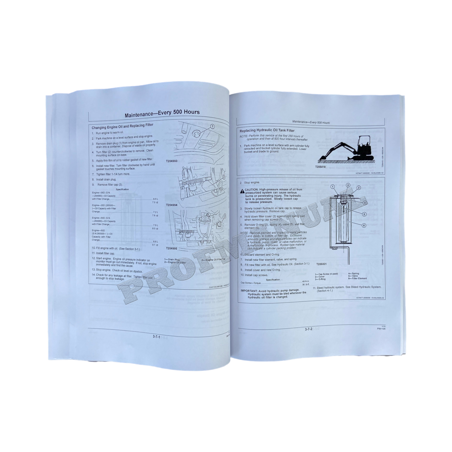 JOHN DEERE 35D 50D EXCAVATOR OPERATORS MANUAL + bonus!!