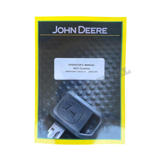 JOHN DEERE S670 STS MÄHDRESCHER-BETRIEBSHANDBUCH 