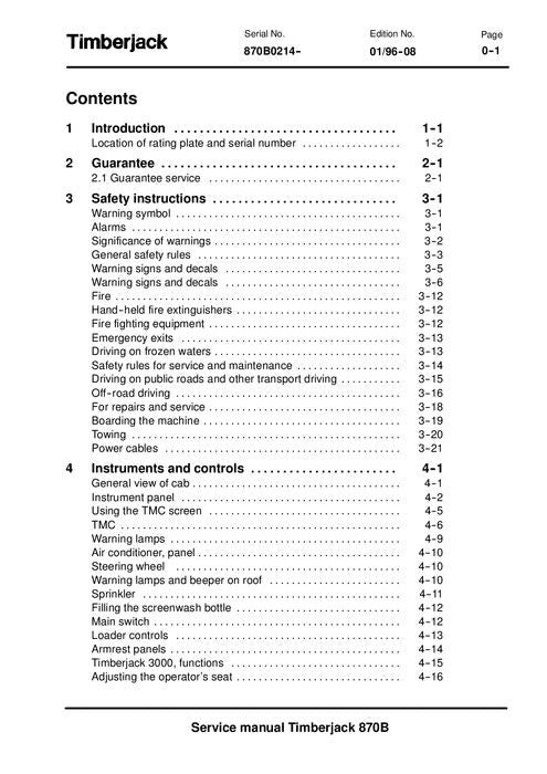 JOHN DEERE 870B WHEELED HARVESTER SERVICE REPAIR MANUAL