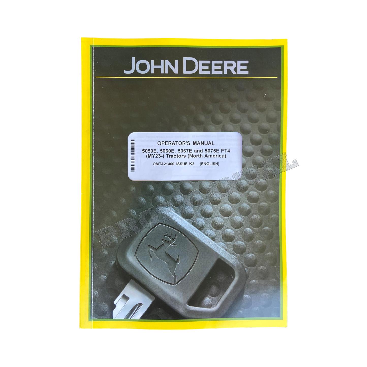 JOHN DEERE 5067E 5075E 5050E 5060E TRAKTOR-BETRIEBSHANDBUCH, FARBBILDER, BONUS