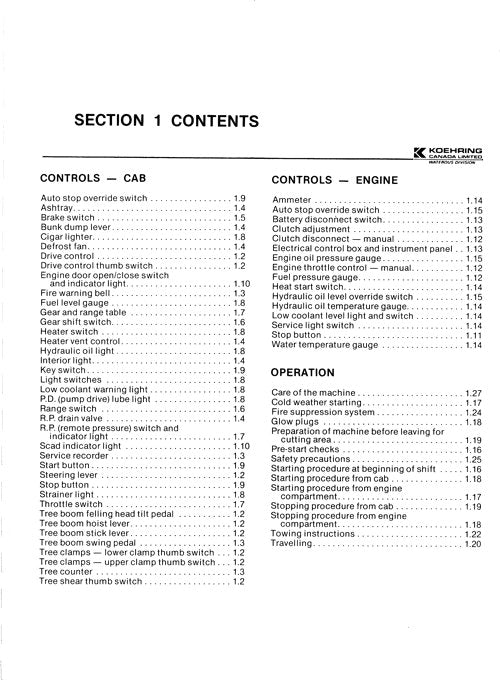 JOHN DEERE K3FF FORWARDER BEDIENER SERVICE-REPARATURHANDBUCH