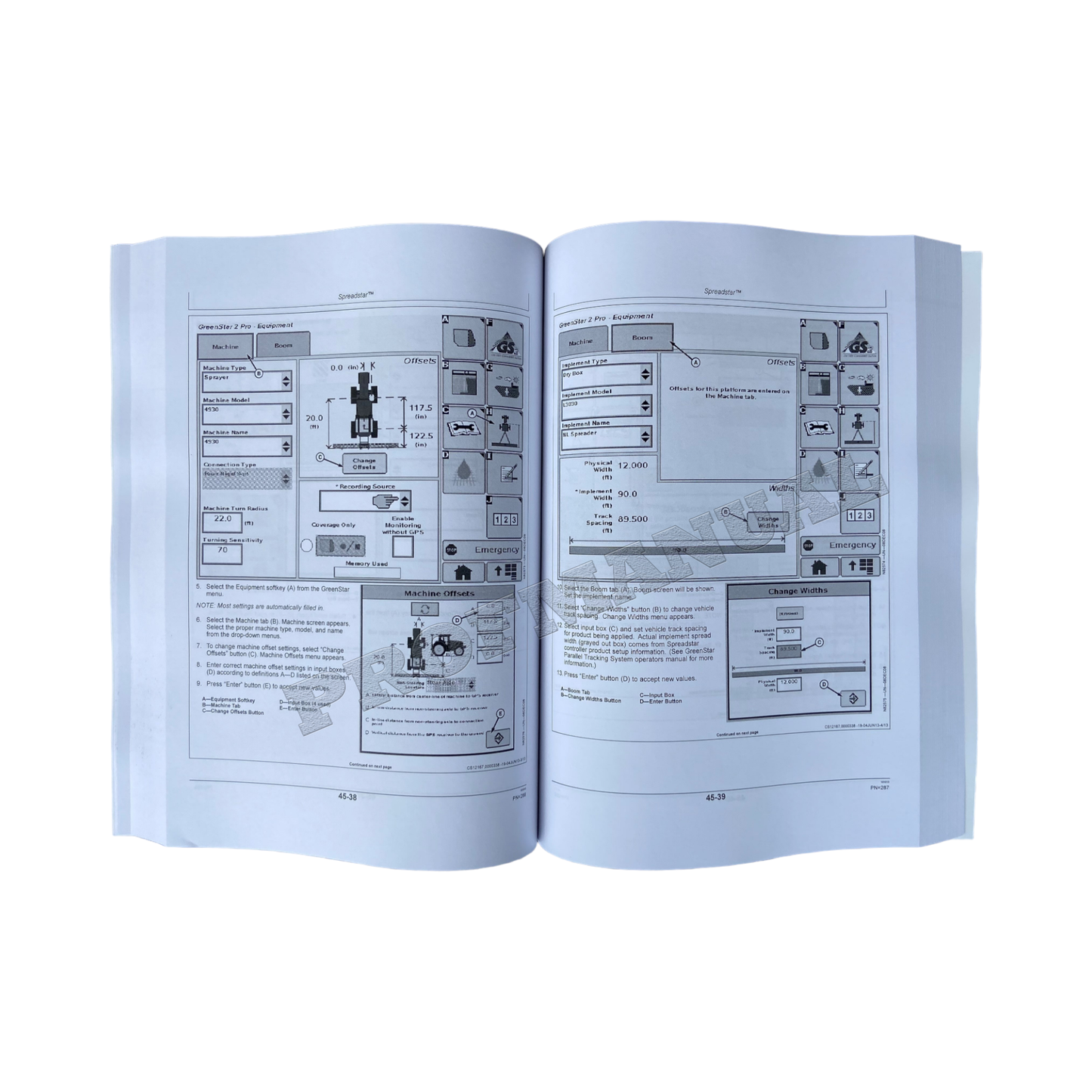 JOHN DEERE R4030 R4038 SPRAYER OPERATORS MANUAL