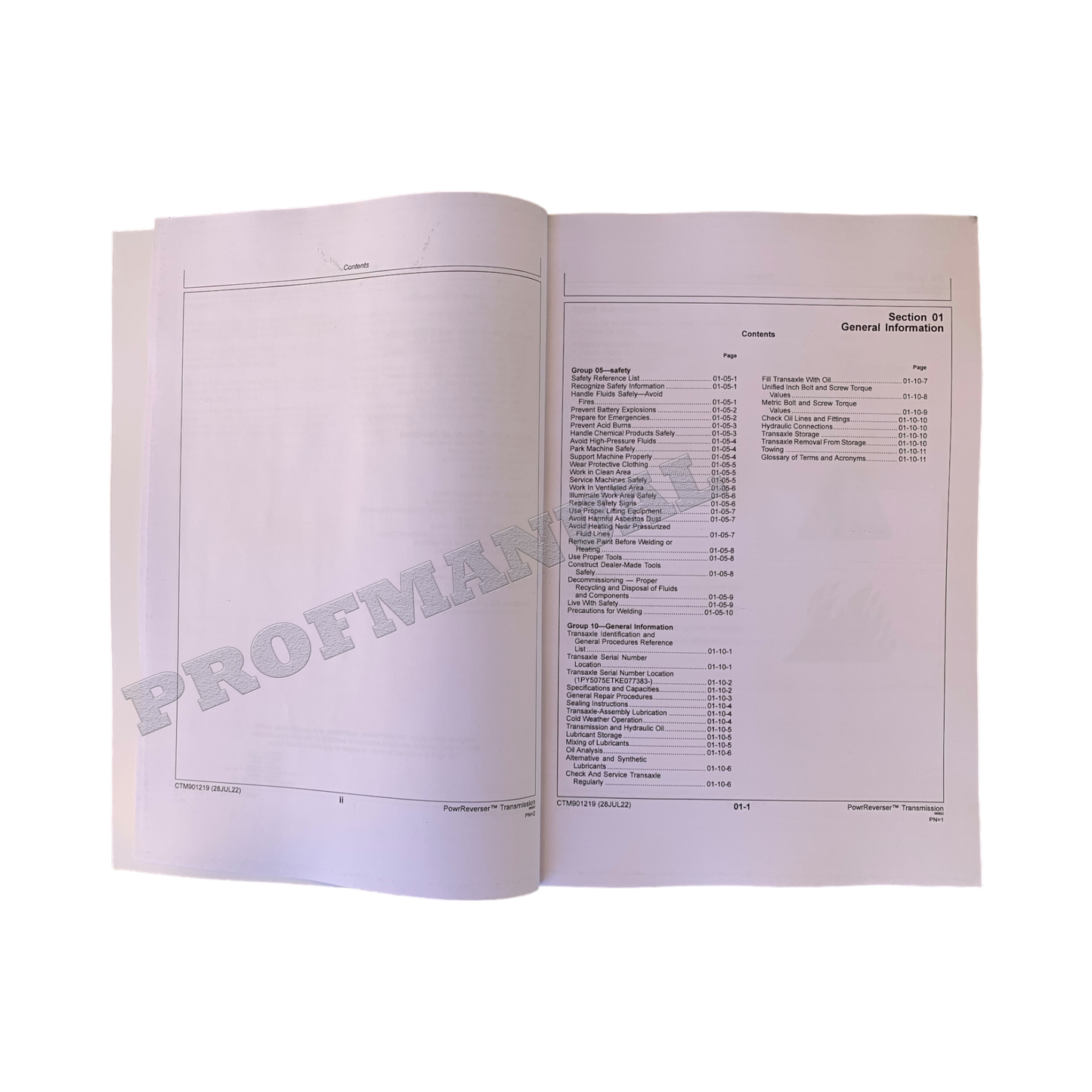 JOHN DEERE 5045E 5050E 5055E 5058E 5060E 5065E 5067E TRANSMISSION SERVICE MANUAL