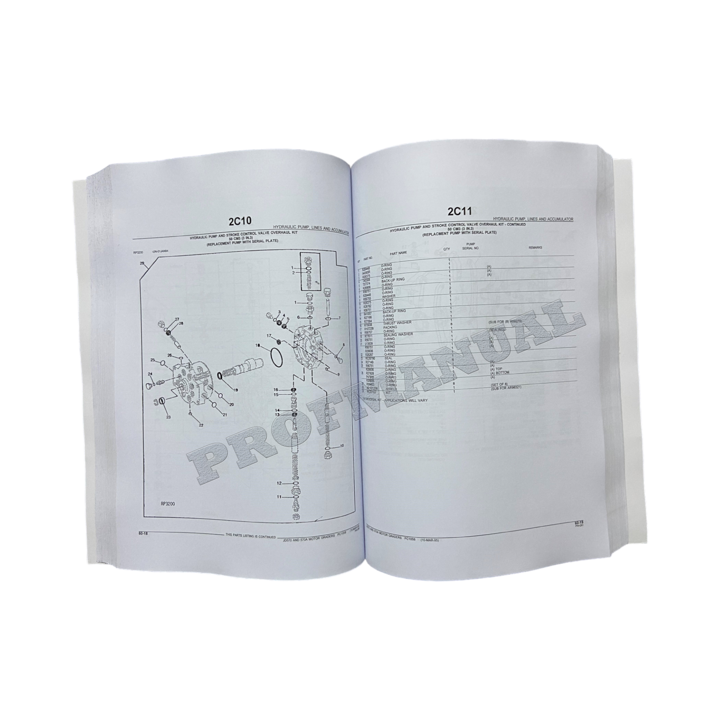 MANUEL DU CATALOGUE DES PIÈCES DE LA NIVELEUSE JOHN DEERE 570 570A