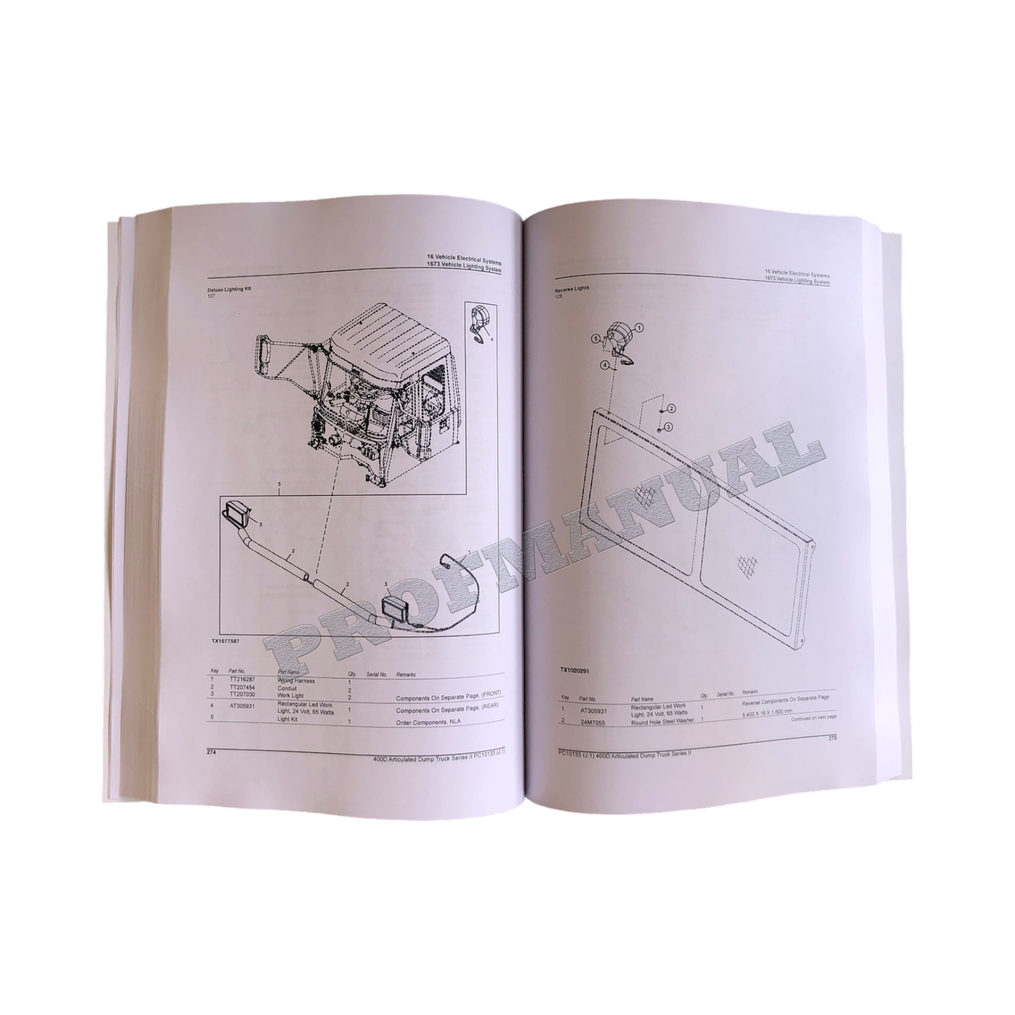 JOHN DEERE 400D MULDENKIPPER – ERSATZTEILKATALOG-HANDBUCH + !BONUS!