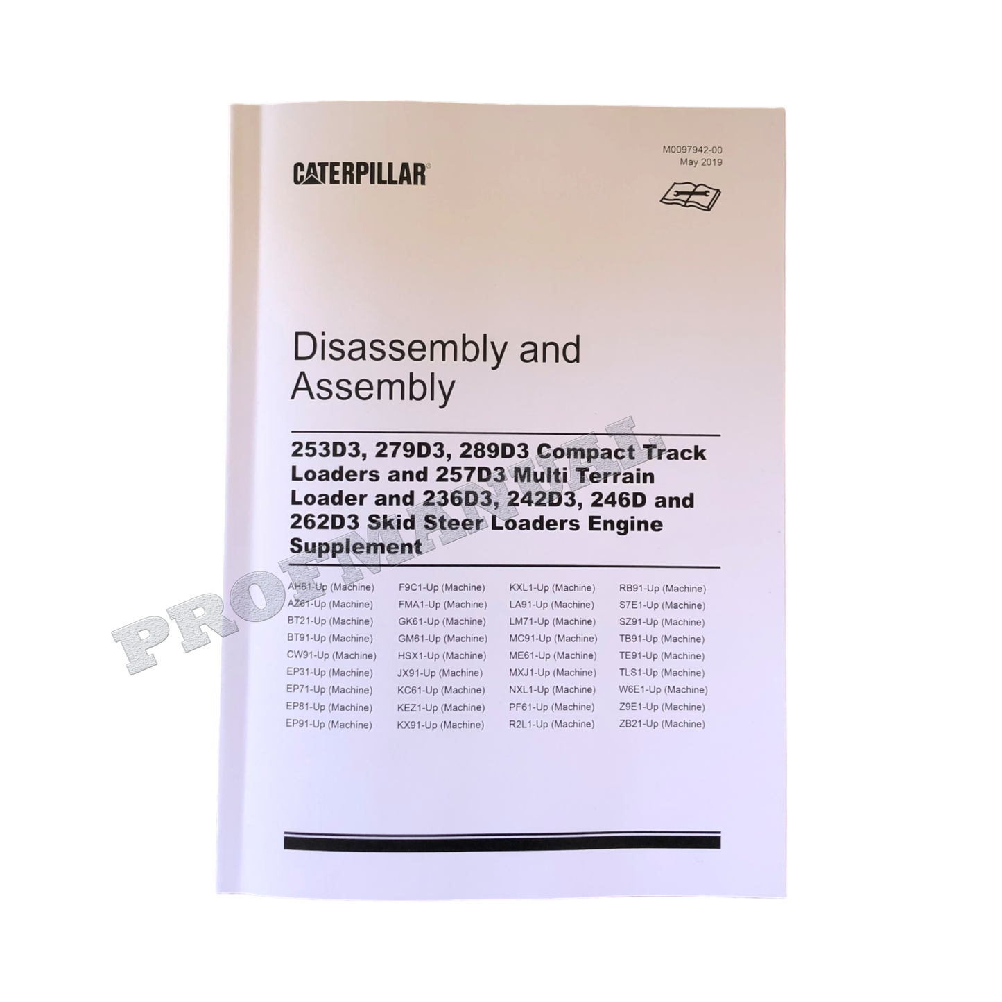 Caterpillar 253D3 262D3 Loader Engine Suppl Service Manual Disassem Assem