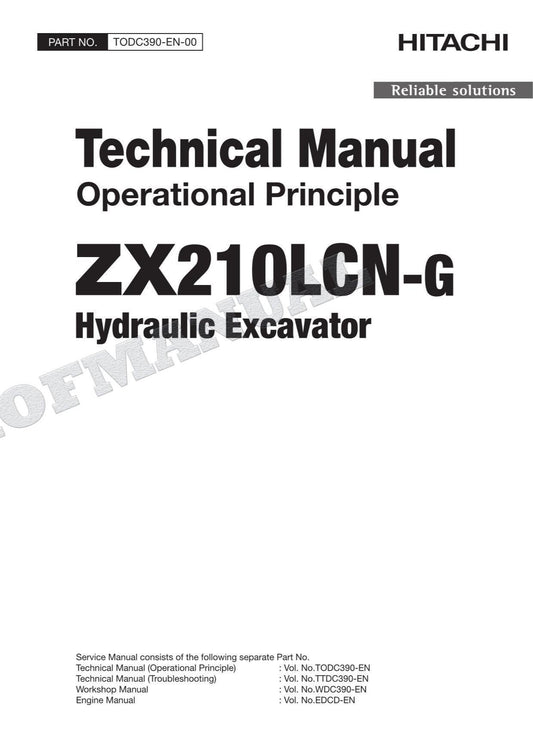 HITACHI ZX210LCN-G Excavator Service Manual Operational Principle