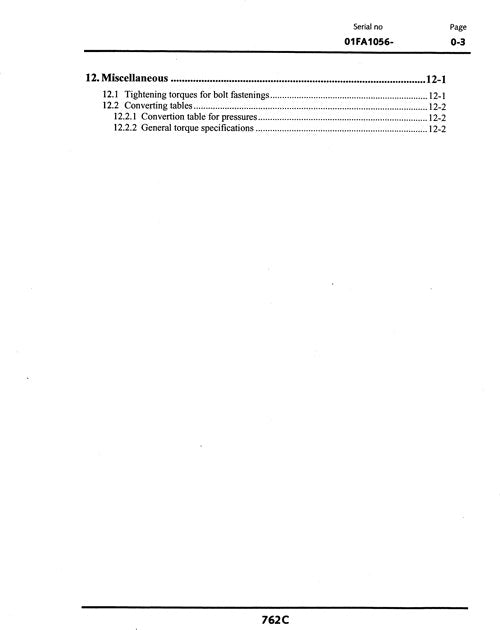 JOHN DEERE 762C HARVESTING HEAD SERVICE REPAIR MANUAL SN 01FA1056-