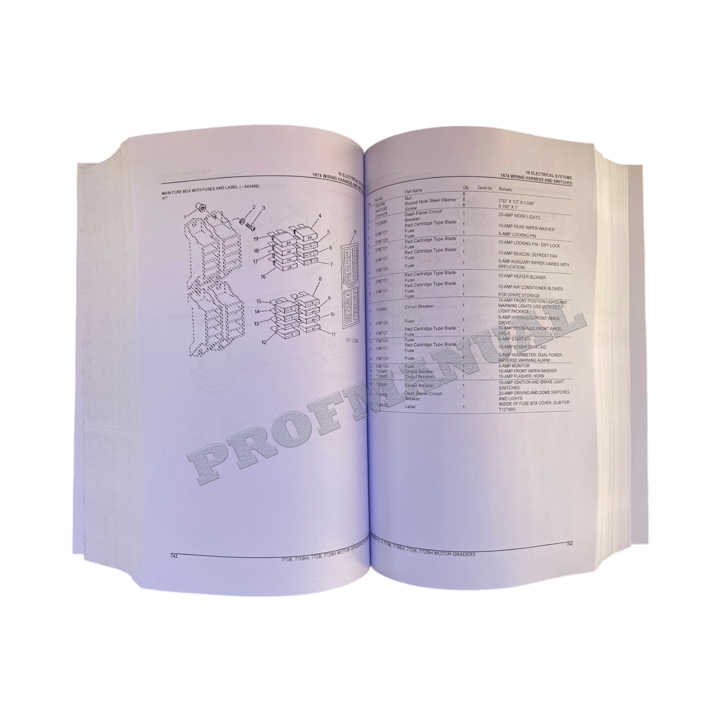 JOHN DEERE 770B 770BH 772B 772BH MOTORGRADER ERSATZTEILKATALOGHANDBUCH