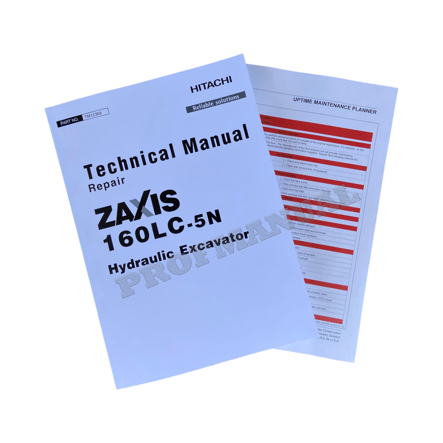 HITACHI ZAXIS 160LC-5N EXCAVATOR REPAIR SERVICE MANUAL + !BONUS!