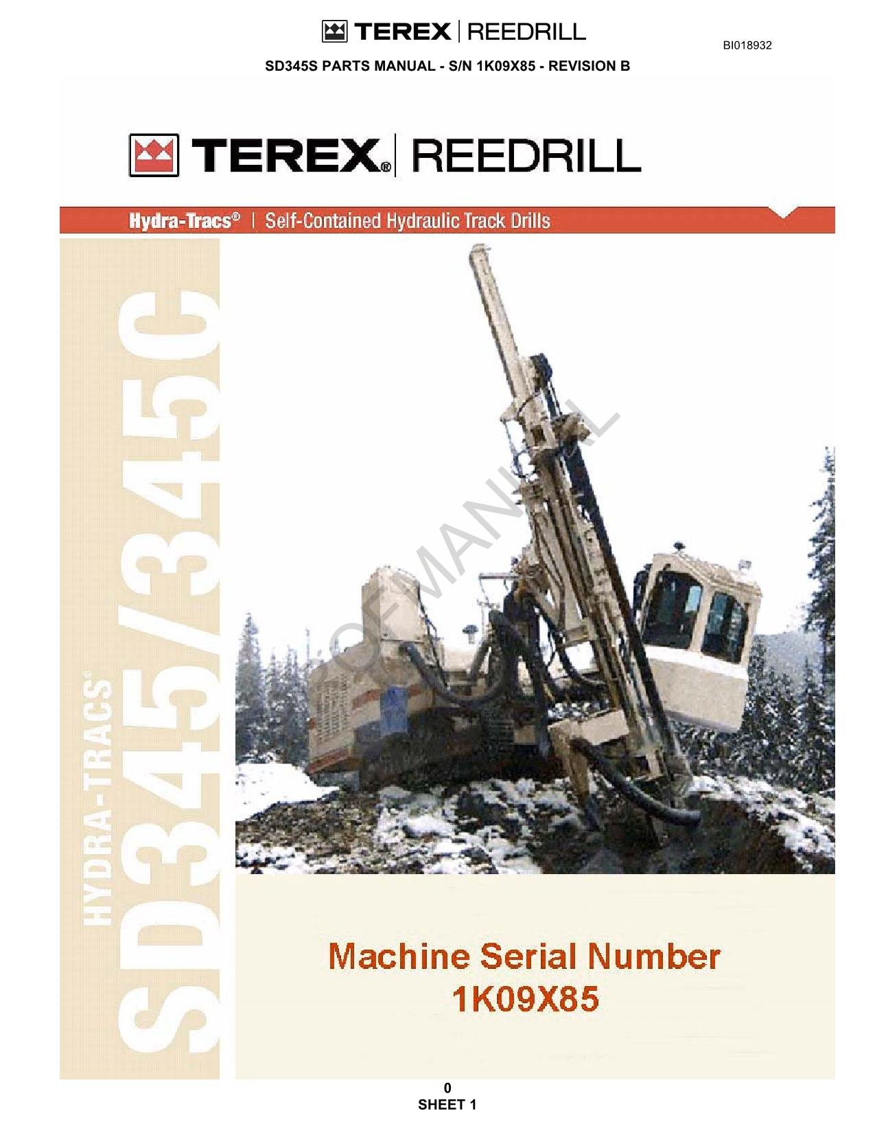 Caterpillar Cat MD5090 Hydraulic Track Drill Parts Catalog Manual ser SEW06185