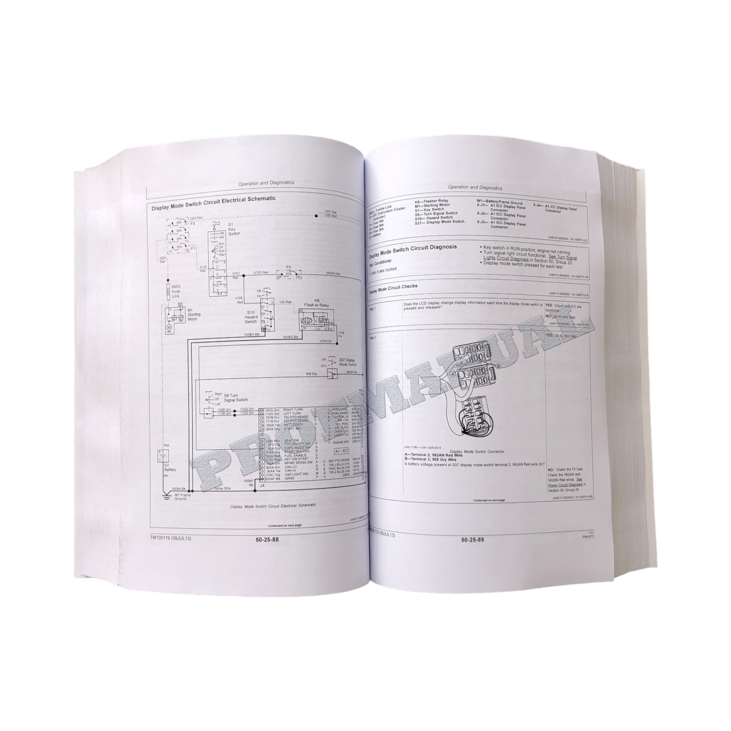 JOHN DEERE 4720 4520 TRAKTOR SERVICEHANDBUCH #1 