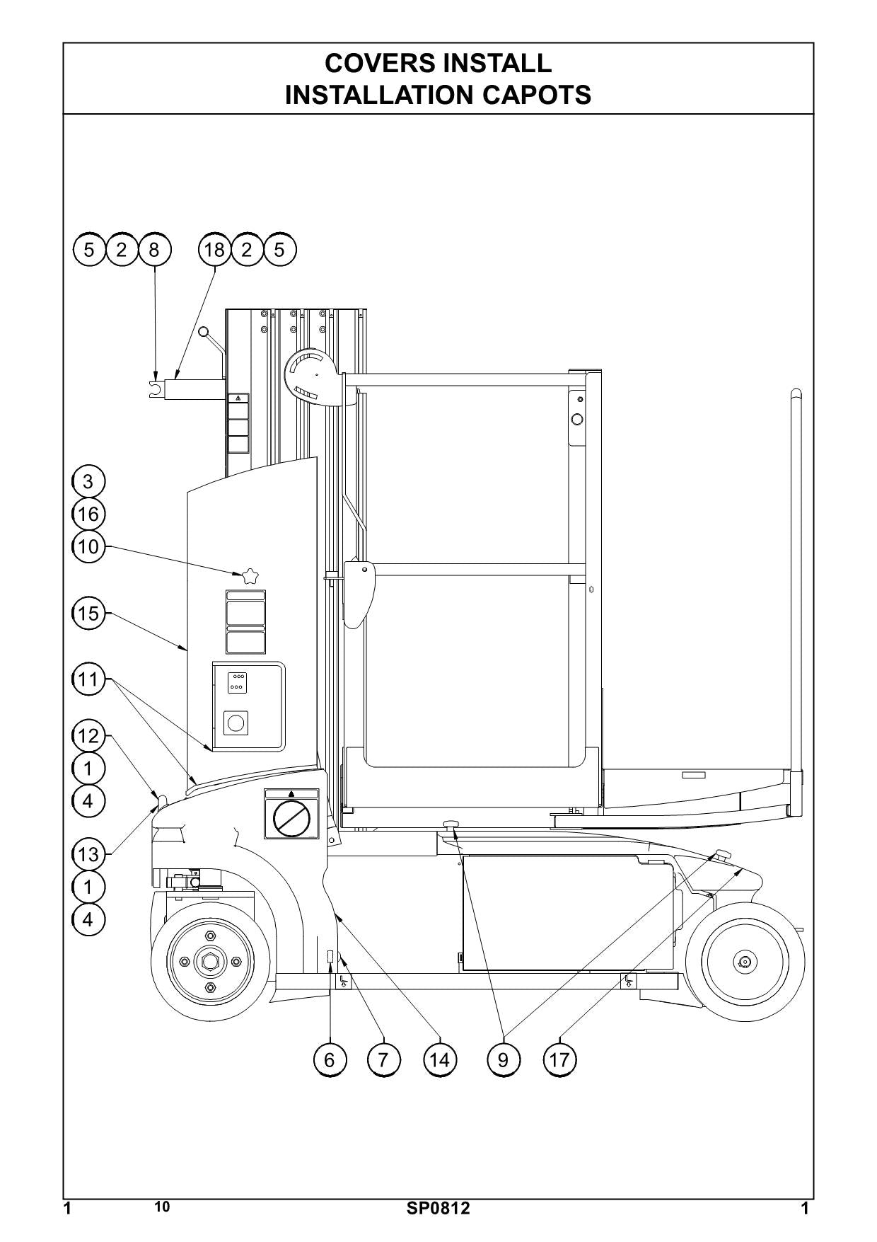 TOUCAN Duo Vertical Lift Parts Catalog Manual S.N. 5267-5301 MA032104