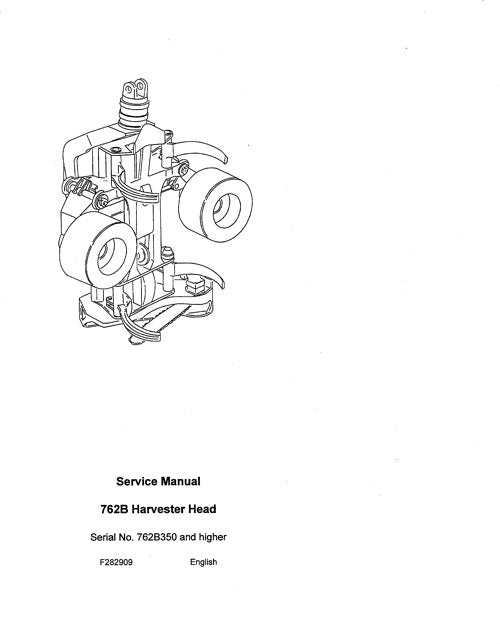 MANUEL DE RÉPARATION ET D'ENTRETIEN DE LA TÊTE DE RÉCOLTE JOHN DEERE 762B SN 762B350-