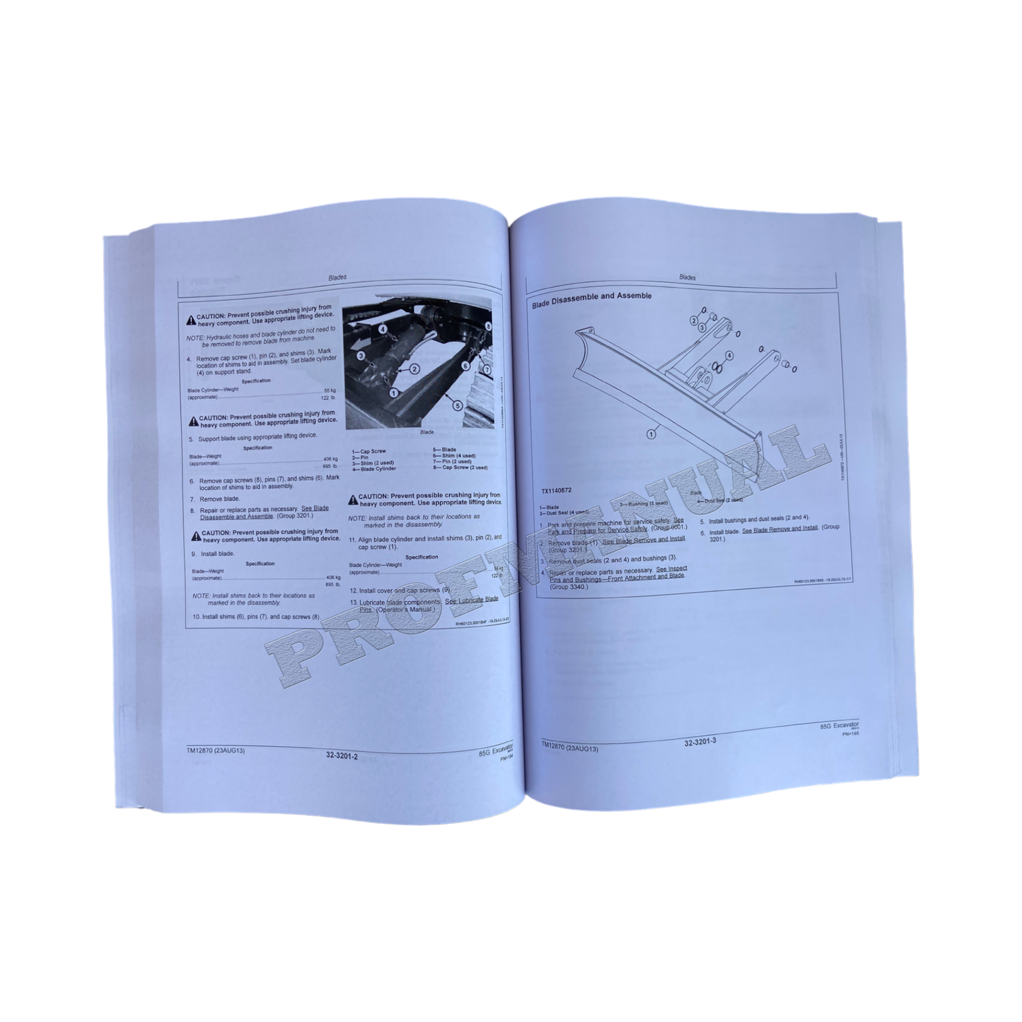 JOHN DEERE 85G EXCAVATOR REPAIR SERVICE MANUAL + !BONUS!