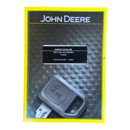 JOHN DEERE 322 TRACTOR PARTS CATALOG MANUAL