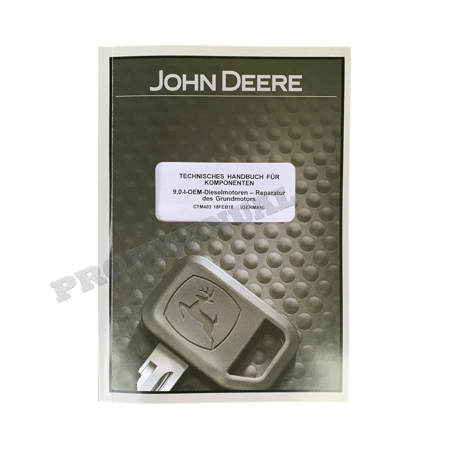 MANUEL DE RÉPARATION DE MOTEUR JOHN DEERE 9.0L 6068 6090 6135 POWERTECH