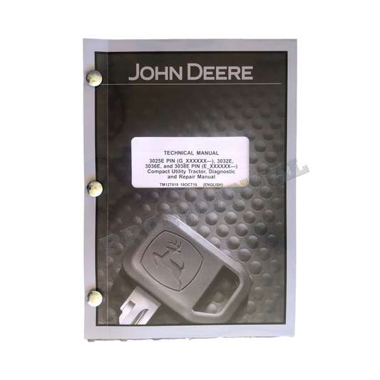 JOHN DEERE 3025E 3032E 3036E 3038E TRAKTOR SERVICEHANDBUCH #2 