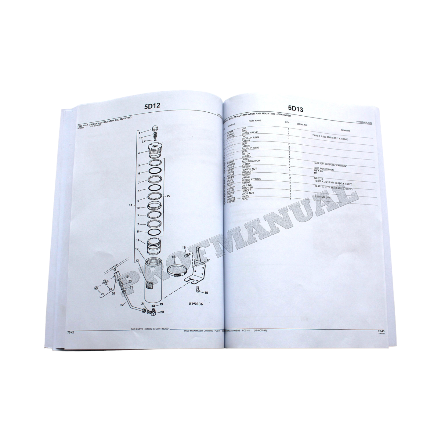 JOHN DEERE 9600 MAXIMIZER MÄHDRESCHER-ERSATZTEILKATALOG-HANDBUCH + !BONUS!