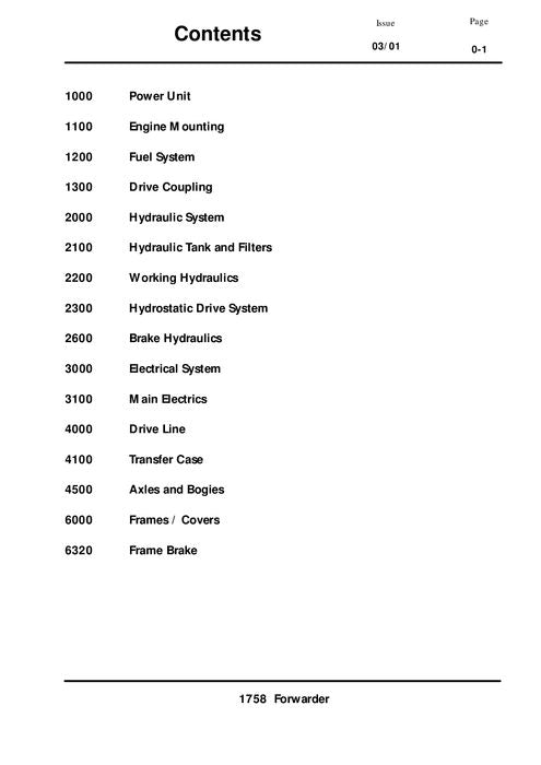 JOHN DEERE 1758 FORWARDER SERVICE-REPARATURHANDBUCH