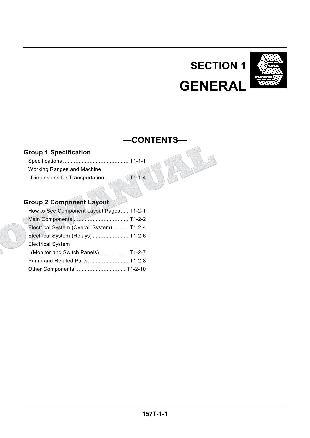 HITACHI EX200-5 EX200LC-5 EX220-5 EXCAVATOR Service manual Operational Principle