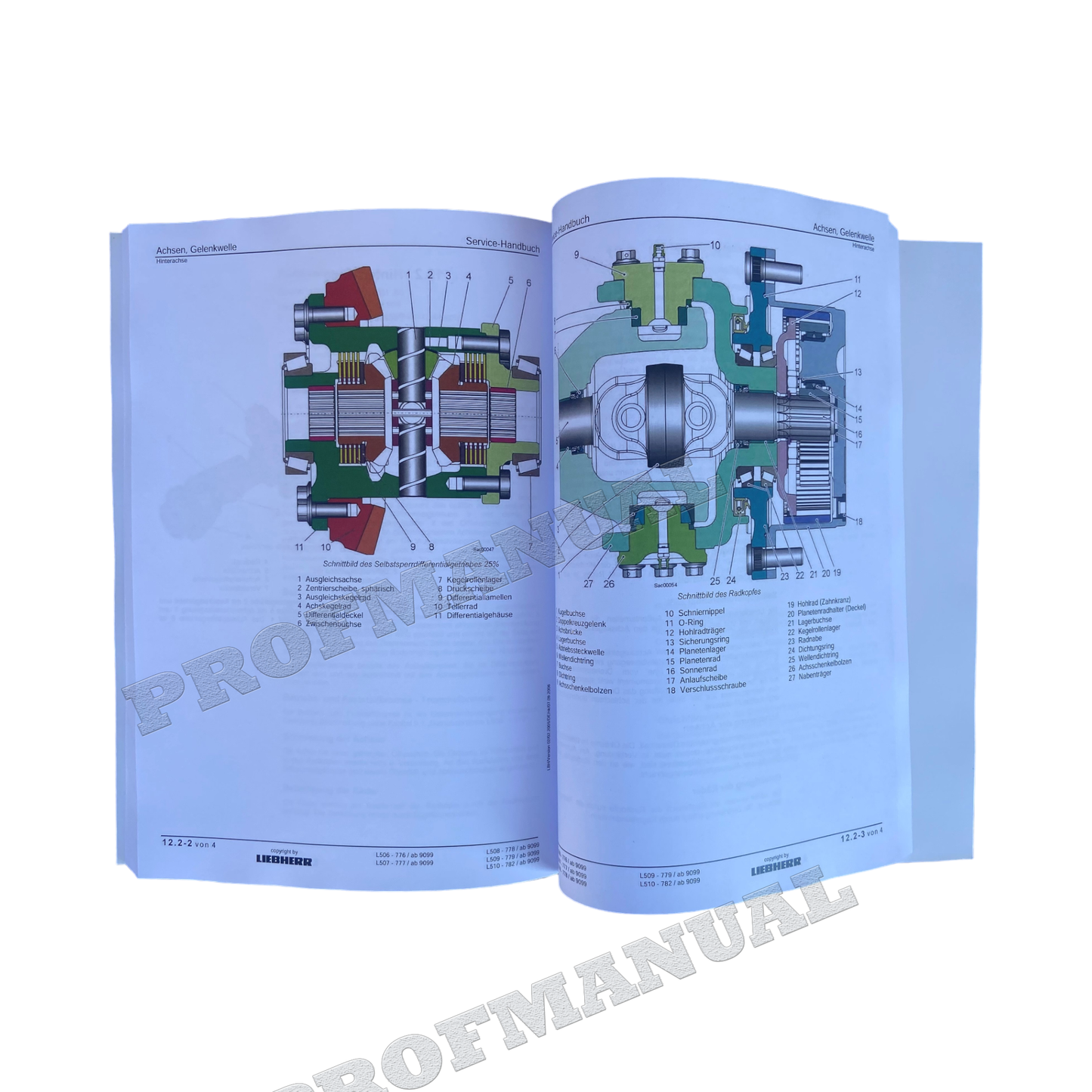 Liebherr L506 L507 L508 L509 L510 Radlader Reparaturhandbuch Werkstatthandbuch