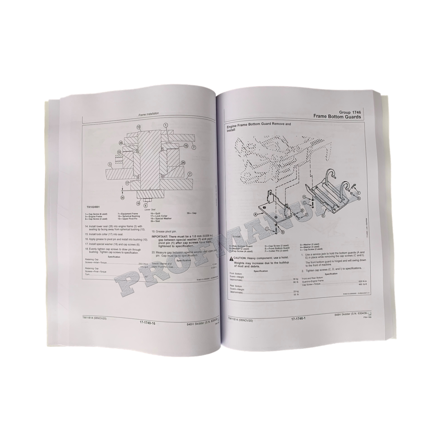 JOHN DEERE 848H SKIDDER REPARATUR-SERVICEHANDBUCH Nr. 2