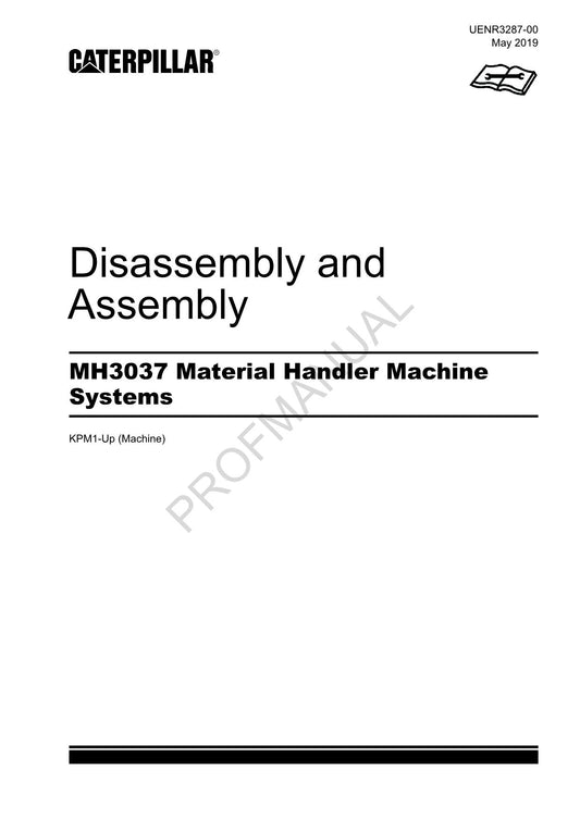 Caterpillar MH3037 Material Handler Disassembly Assembly Service Manual