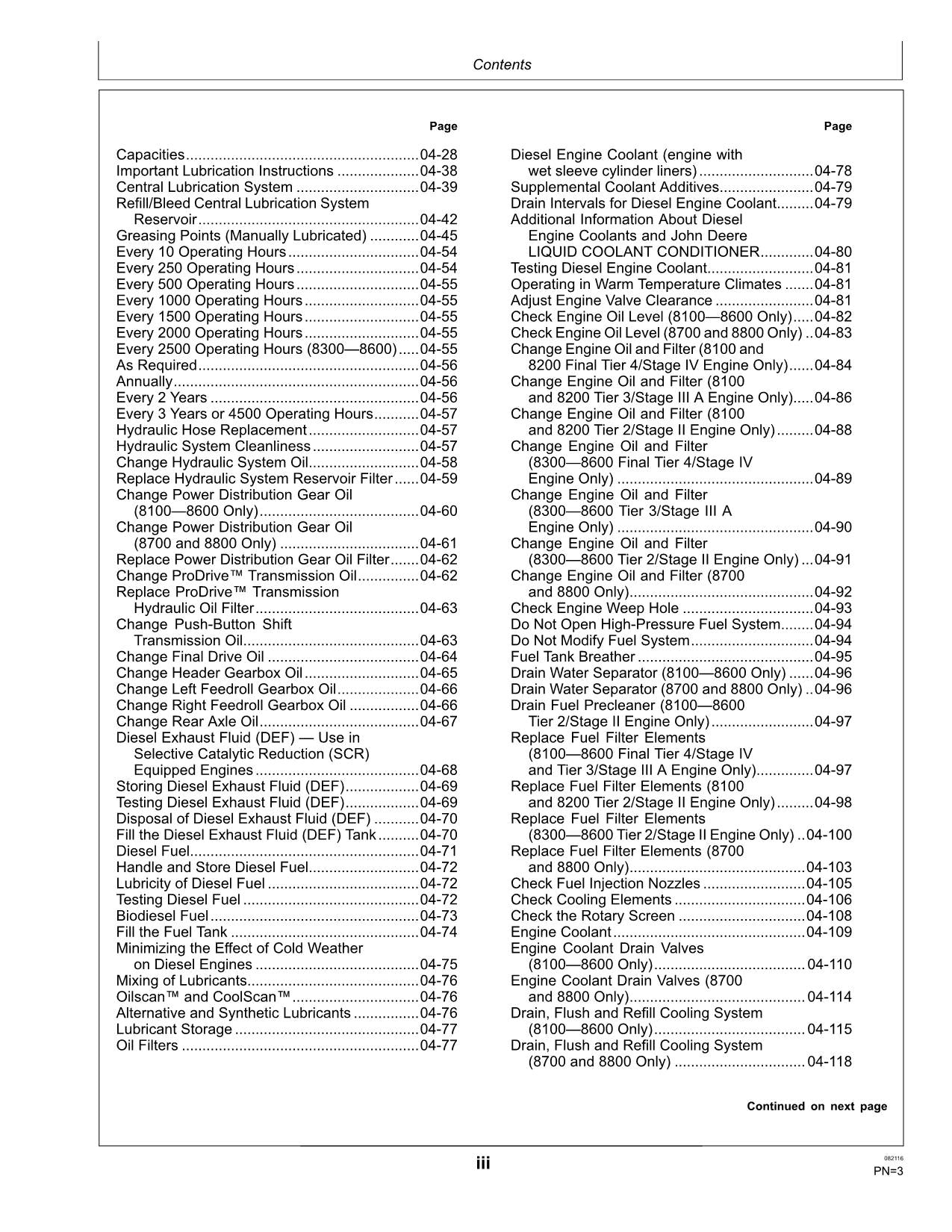 MANUEL D'UTILISATION DE LA MOISSONNEUSE JOHN DEERE 8500 8600 8700 8800 MY2016