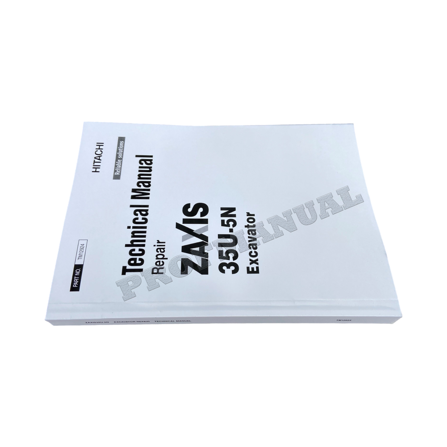 HITACHI ZAXIS 35U-5N EXCAVATOR REPAIR SERVICE MANUAL