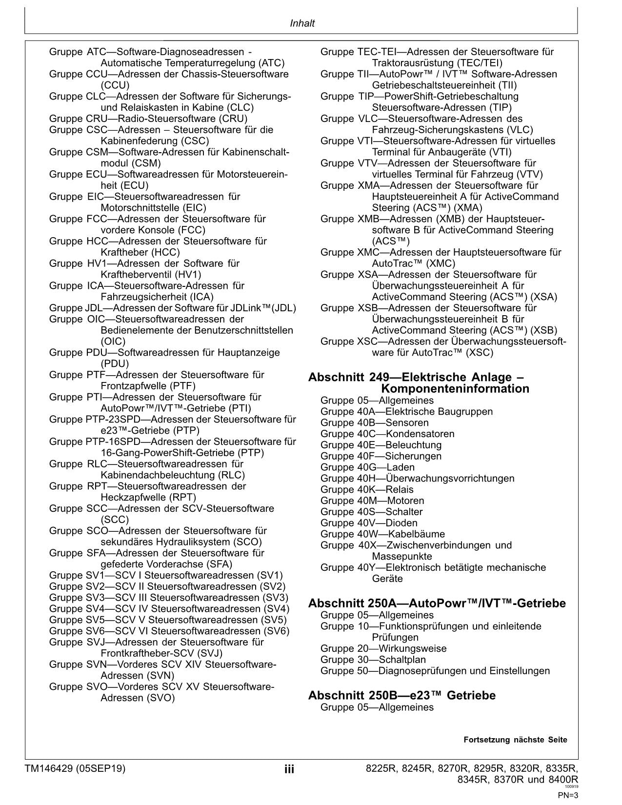 MANUEL DE RÉPARATION ET DE DIAGNOSTIC TRAKTOR JOHN DEERE 8320R 8335R 8345R 8370R 8400R