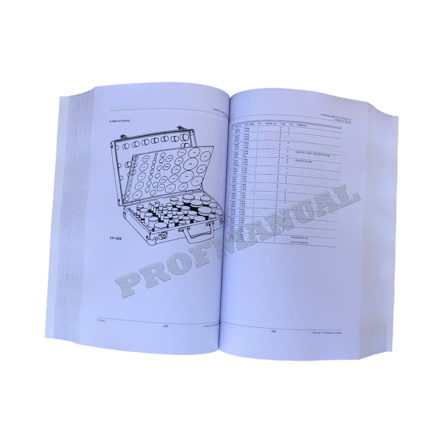 JOHN DEERE 710B 710C BAGGERBAGGER-TEILEKATALOGHANDBUCH