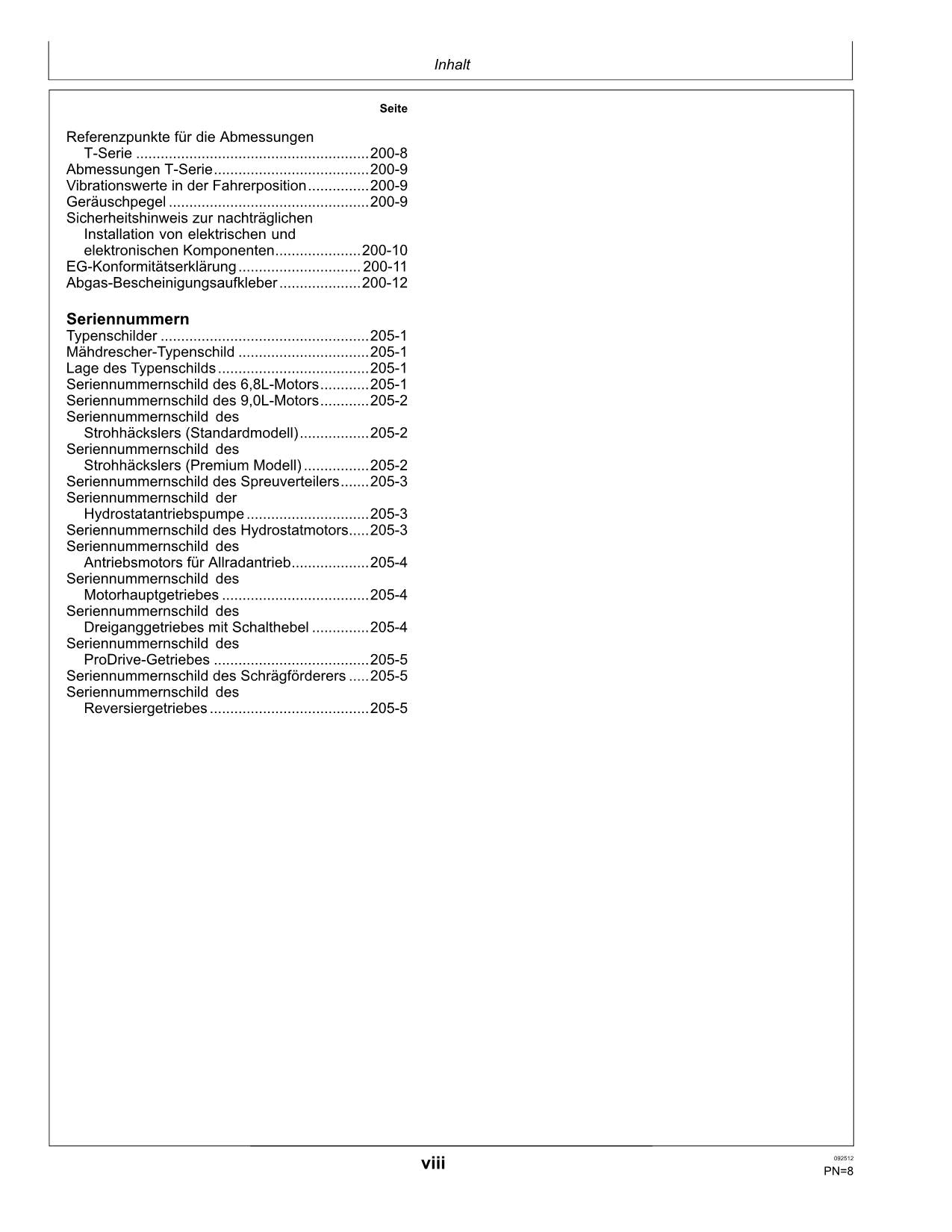 John Deere T550 T560 T660 T670 Manuel d'instructions pour modèles MY2012-MY2013