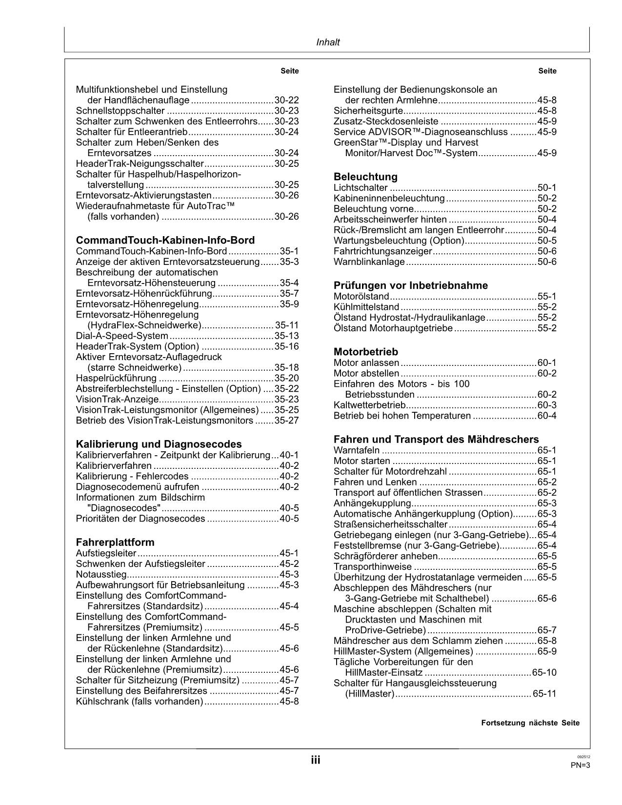 John Deere T550 T560 T660 T670 Manuel d'instructions pour modèles MY2012-MY2013