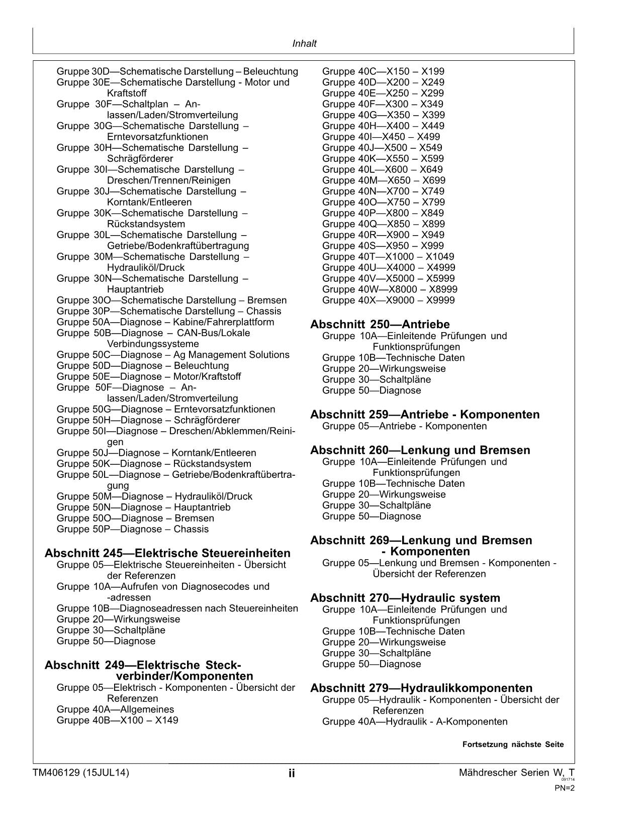 John Deere T550 T560 T660 T670 mähdrescher diagnose reparaturhandbuch #2