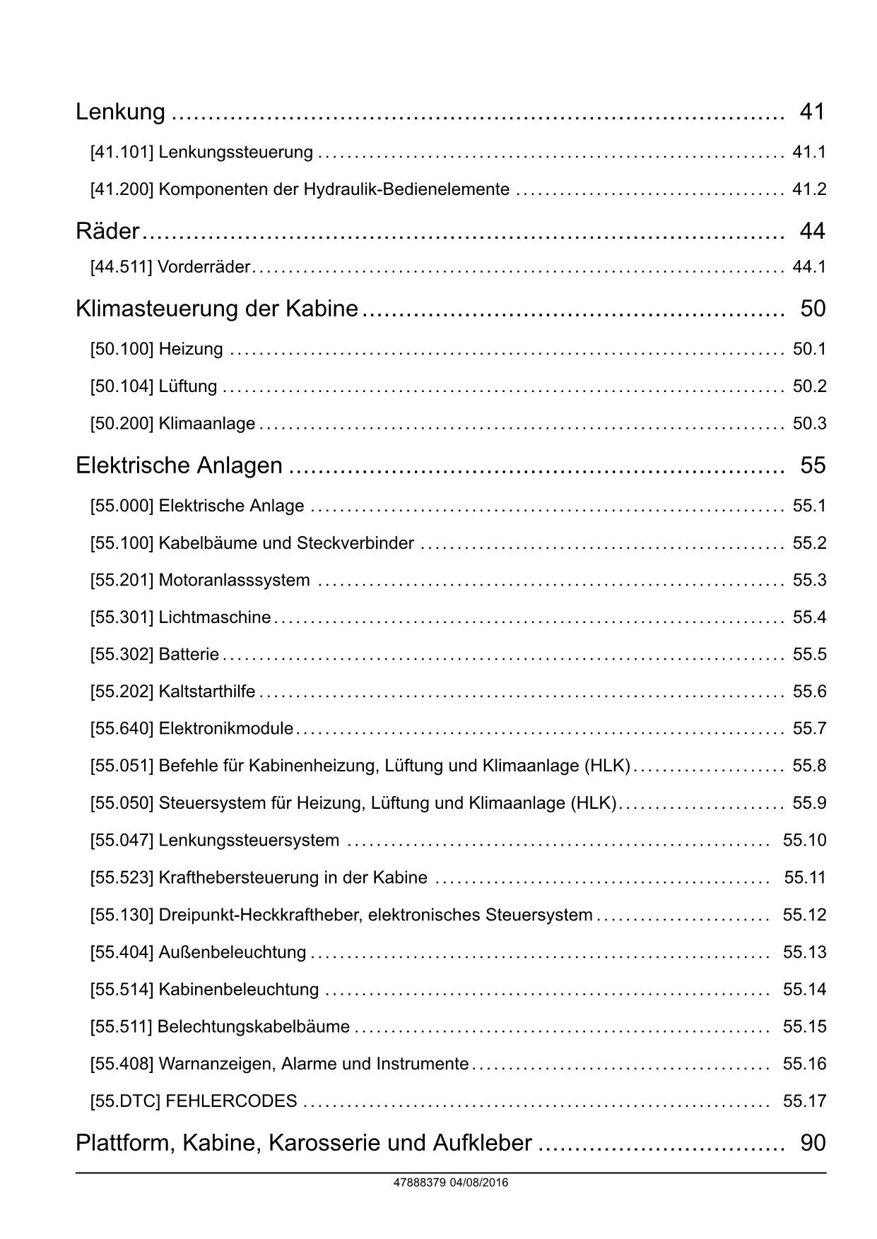 NEW HOLLAND T4.75V T4.85N T4.85V T4.95N T4.95V TRAKTOR REPARATURHANDBUCH