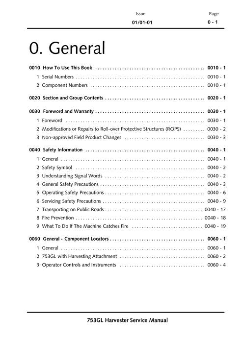 JOHN DEERE 753GL TRACKED HARVESTER SERVICE-REPARATURHANDBUCH