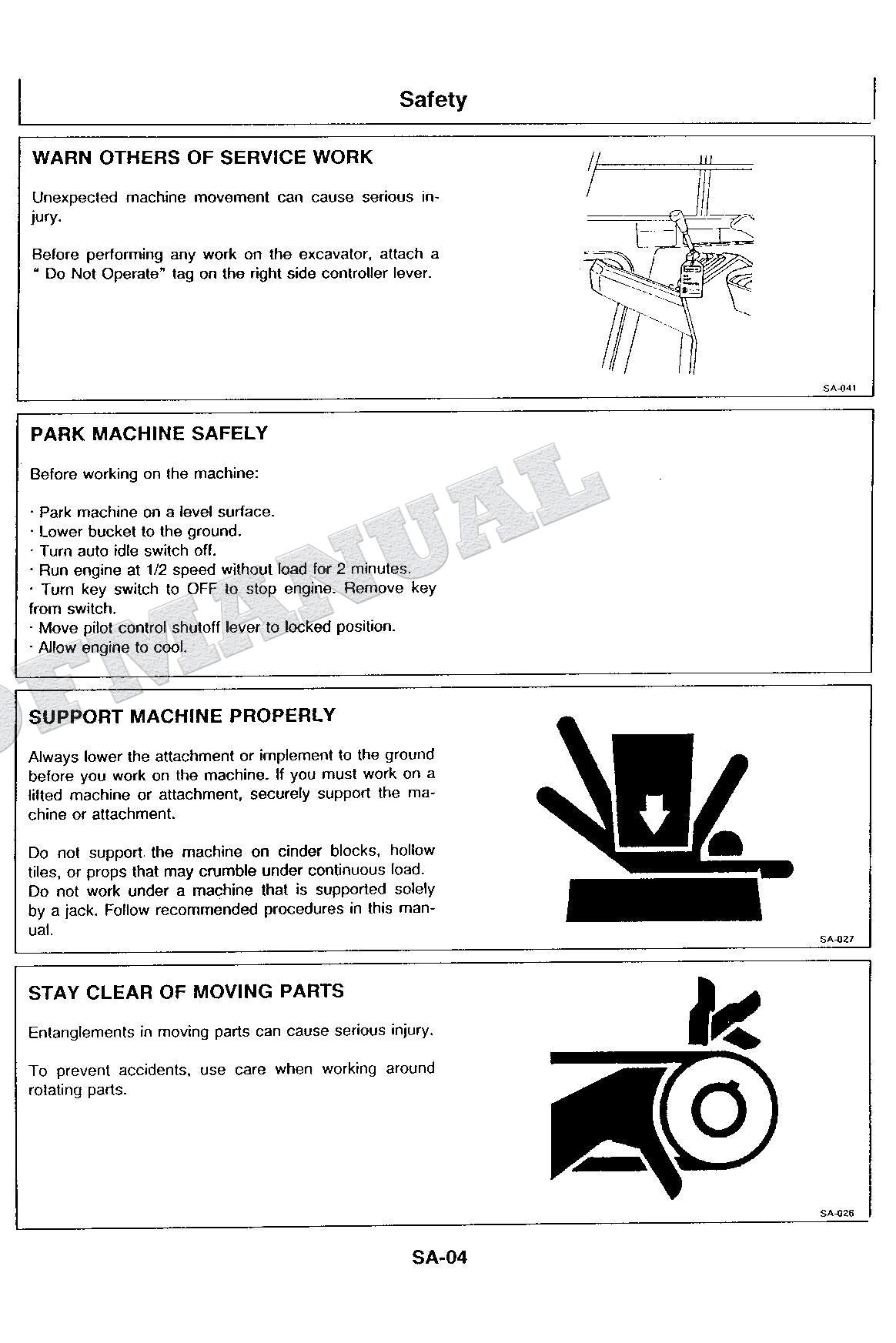 HITACHI EX300-2 Hudraulic Excavator Service Service Manual