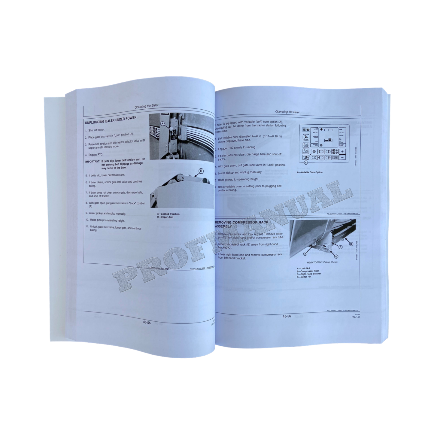 JOHN DEERE 466 466S 566 BALER OPERATORS MANUAL