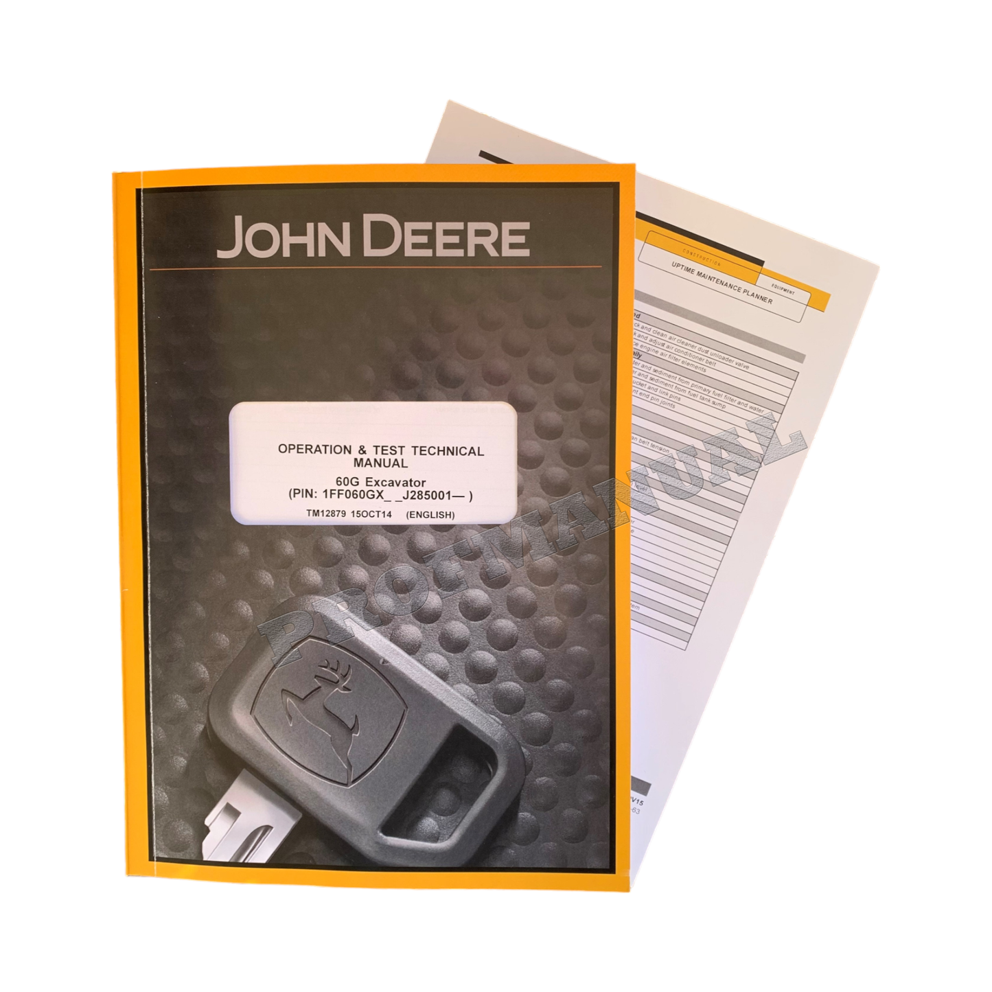 JOHN DEERE 60G EXCAVATOR OPERATION TEST SERVICE TECHNICAL MANUAL TM12879 +BONUS!