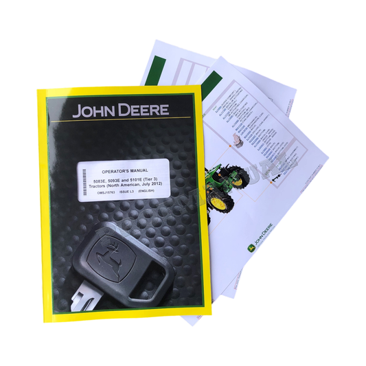 JOHN DEERE 5083E 5093E 5101E TRAKTOR-BETRIEBSHANDBUCH + !BONUS!