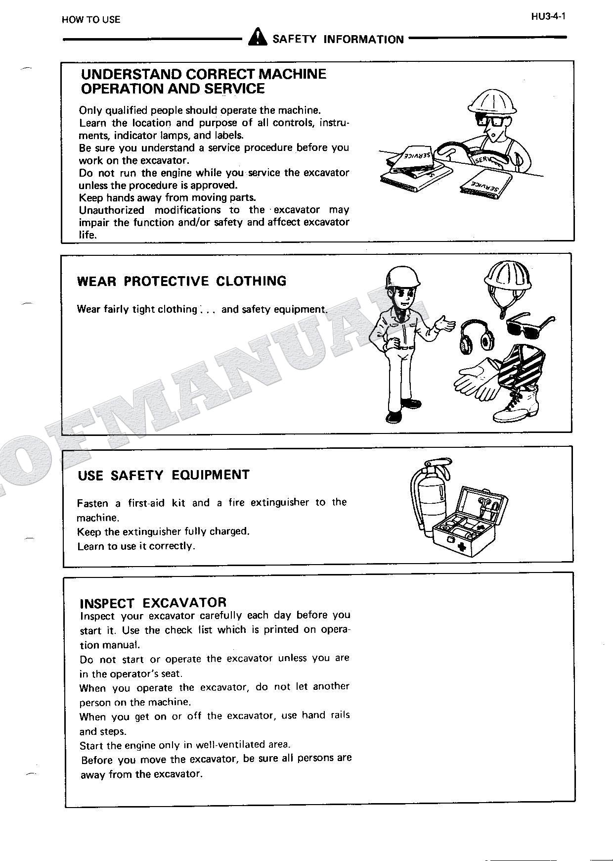 HITACHI EX300 Hudraulic Excavator Repair Service Manual