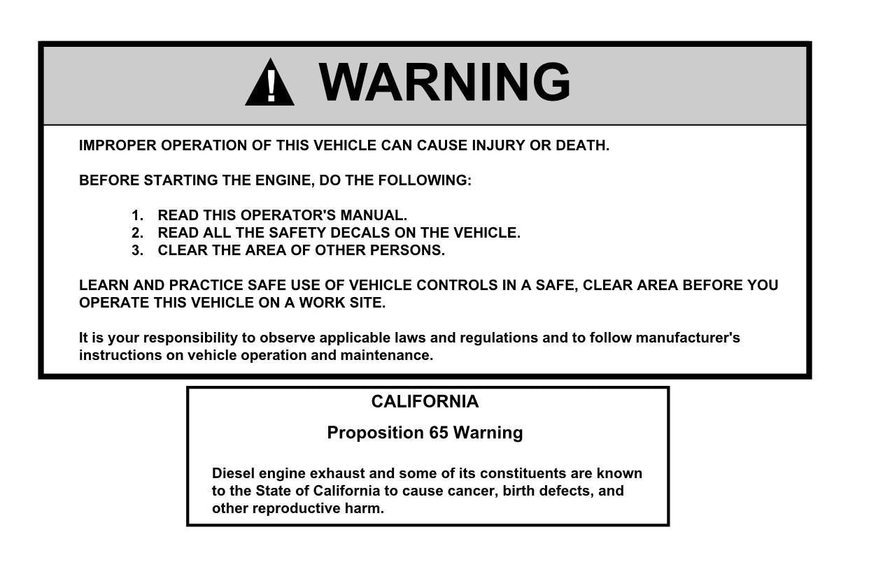 SKYTRAK 10054 Telehandler Maintenance Operation Operators Manual 8990206