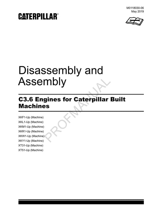 Manuel de montage et de démontage du moteur Caterpillar CAT C3.6