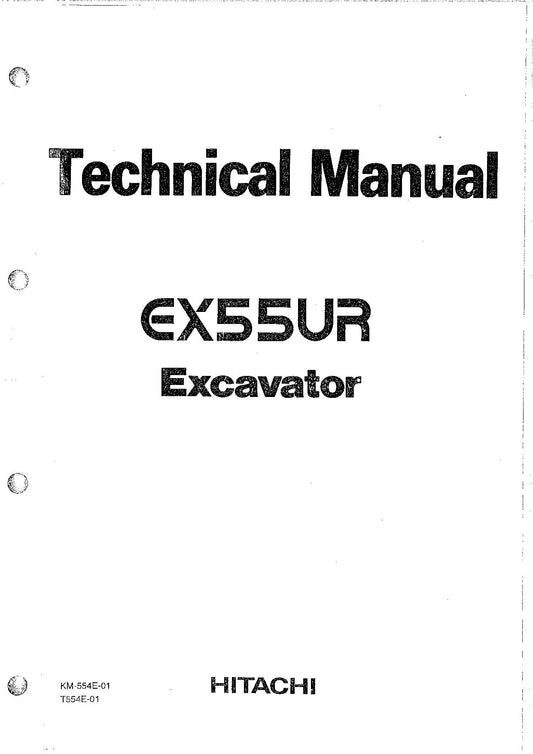 Hitachi EX55UR Excavator Operational Test Troubleshooting Service manual