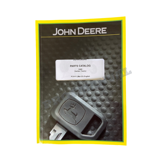 JOHN DEERE X485 TRACTOR PARTS CATALOG MANUAL